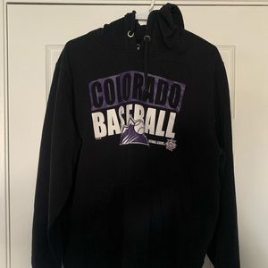 MLB Colorado Rockies Black Hoodie Pullover